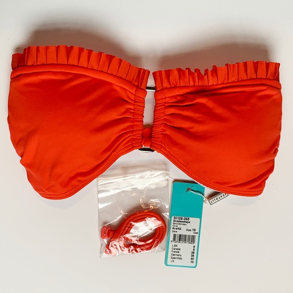 Seafolly Swim Seafolly Bella Bandeau Strapless Bikini Top Coral Poshmark